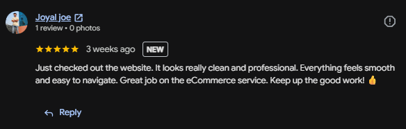 Shine Aspire Google My Business Client Review 3