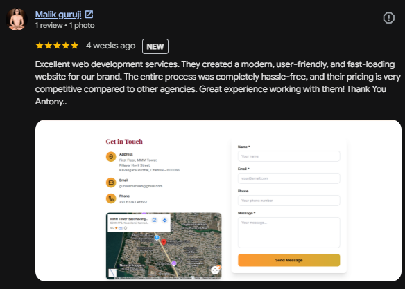 Shine Aspire Google My Business Client Review 6